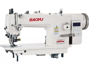 Baoyu BML-0303C-D4 | Комп'ютерна промислова швейна машина з пристроєм обрізки краю і подвійним транспортом матеріалу