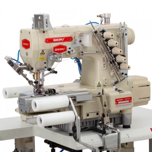 Baoyu BML-787-L200-AST-DS / H | Комп'ютерна промислова розпошивальна машина з роликами для вшивання резинки