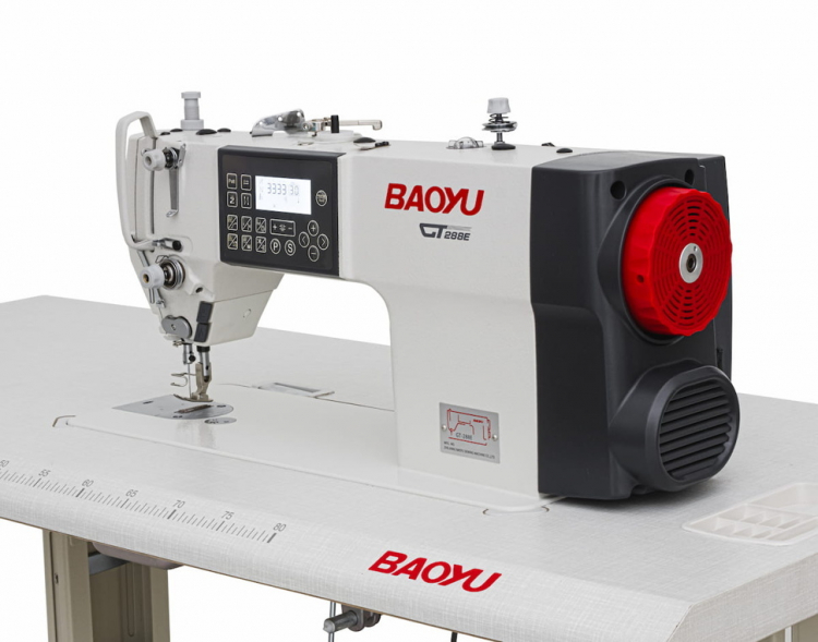 Baoyu GT-288EH-X2-D4 | Комп'ютеризована промислова швейна машина зі збільшеним човником для середніх і важких матеріалів