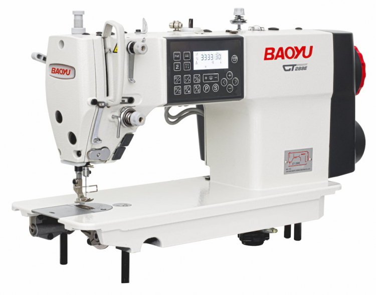 Baoyu GT-288EH-X2-D4 | Комп'ютеризована промислова швейна машина зі збільшеним човником для середніх і важких матеріалів