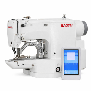 Baoyu BML-530GT-01, комп'ютерна закріплювальна-гудзикова швейна машина з робочим полем 40 x 30 мм, для легких і середніх матеріалів