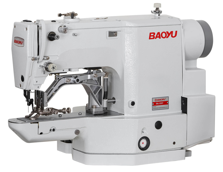 Baoyu BML-530GT-01, комп'ютерна закріплювальна-гудзикова швейна машина з робочим полем 40 x 30 мм, для легких і середніх матеріалів