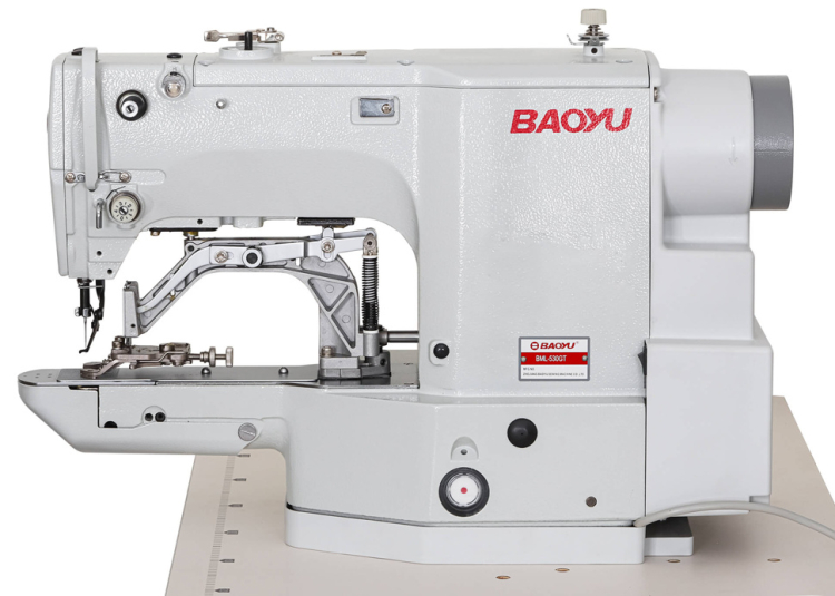 Baoyu BML-530GT-01, комп'ютерна закріплювальна-гудзикова швейна машина з робочим полем 40 x 30 мм, для легких і середніх матеріалів